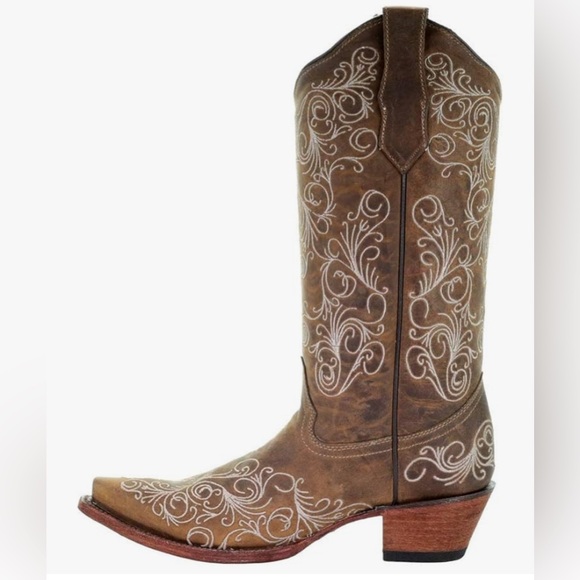 New Corral Boots L5418 Western Cowboy Tan Size 5.5 Women - Picture 3 of 5